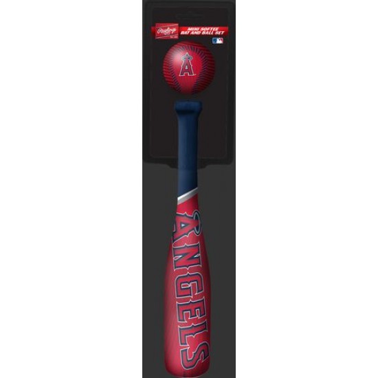 Limited Edition ☆☆☆ MLB Los Angeles Angels Slugger Softee Mini Bat and Ball Set