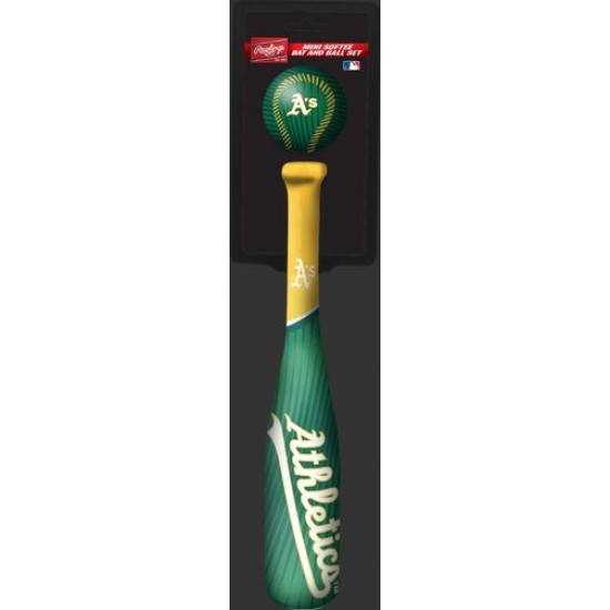 Limited Edition ☆☆☆ MLB Oakland Athletics Slugger Softee Mini Bat and Ball Set