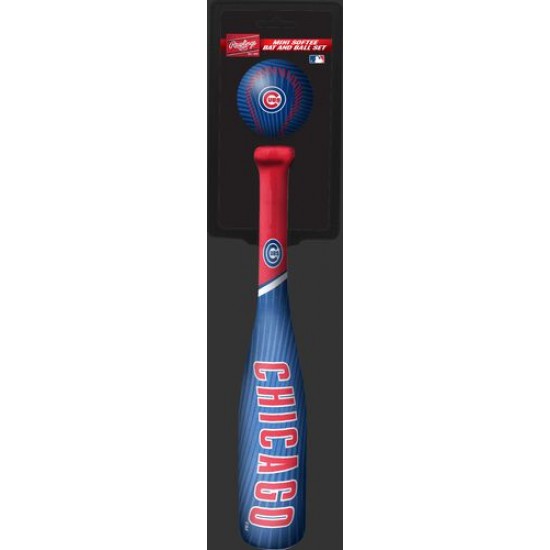 Limited Edition ☆☆☆ MLB Chicago Cubs Slugger Softee Mini Bat and Ball Set