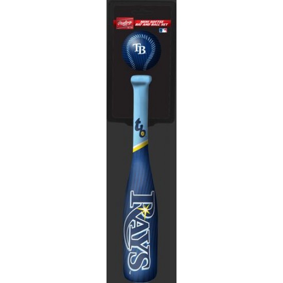 Limited Edition ☆☆☆ MLB Tampa Bay Rays Slugger Softee Mini Bat and Ball Set