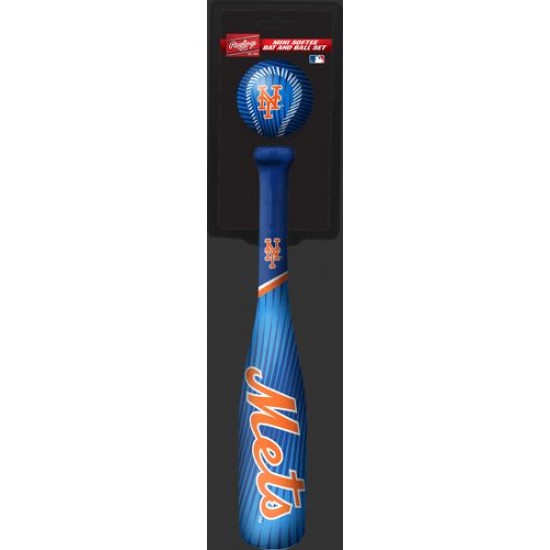 Limited Edition ☆☆☆ MLB New York Mets Slugger Softee Mini Bat and Ball Set