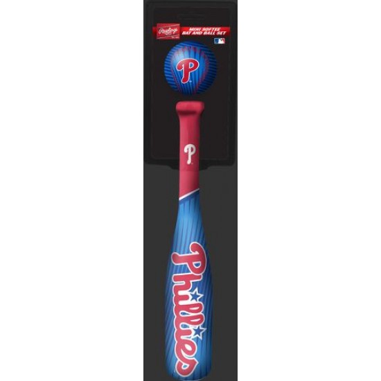 Limited Edition ☆☆☆ MLB Philadelphia Phillies Slugger Softee Mini Bat and Ball Set