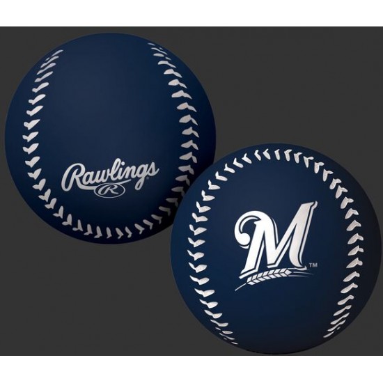 Limited Edition ☆☆☆ MLB Milwaukee Brewers Big Fly Rubber Bounce Ball