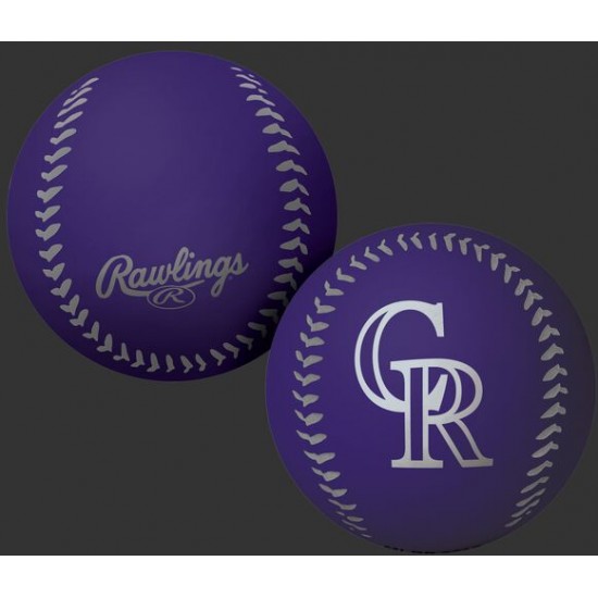 Limited Edition ☆☆☆ MLB Colorado Rockies Big Fly Rubber Bounce Ball