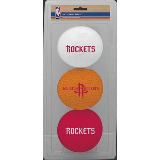 Limited Edition ☆☆☆ NBA Houston Rockets Three-Point Softee Basketball Set