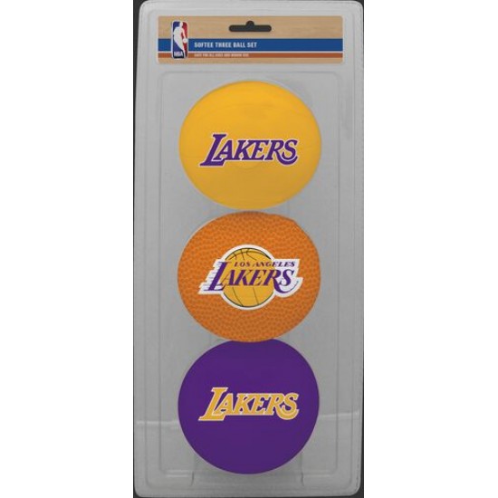 Limited Edition ☆☆☆ NBA Los Angeles Lakers Three-Point Softee Basketball Set