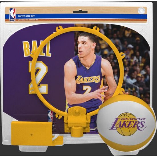 Limited Edition ☆☆☆ NBA Los Angeles Lakers Lonzo Ball Softee Hoop Set