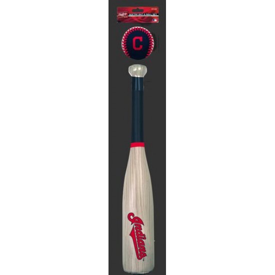 Limited Edition ☆☆☆ MLB Cleveland Indians Bat and Ball Set