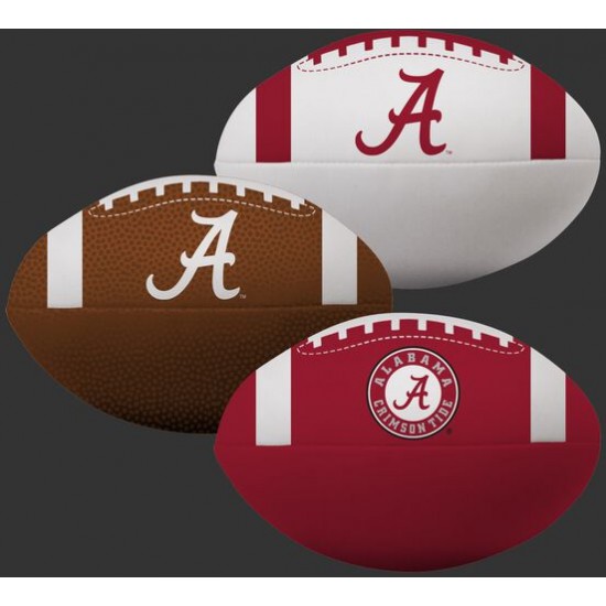 Limited Edition ☆☆☆ NCAA Alabama Crimson Tide 3 Softee Football Set