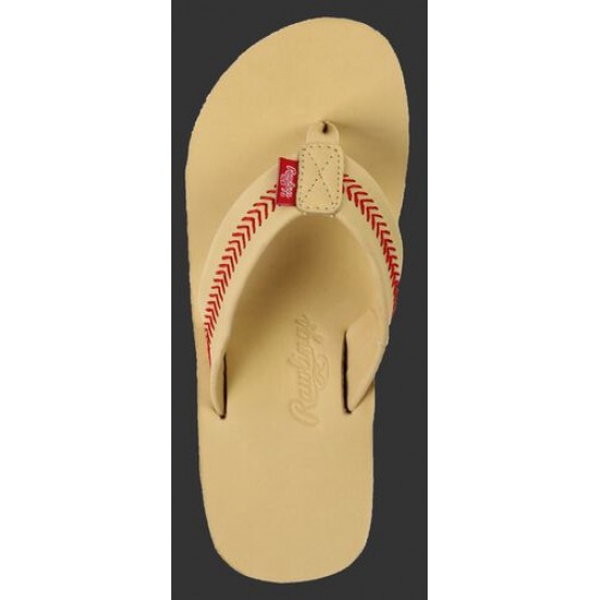 Discounts Online Men's Baseball Stitch Nubuck Leather Sandals